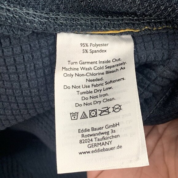 Eddie Bauer Jacket Mens Large Tall Gray First Ascend High Route Grid Full Zip - Picture 7 of 8